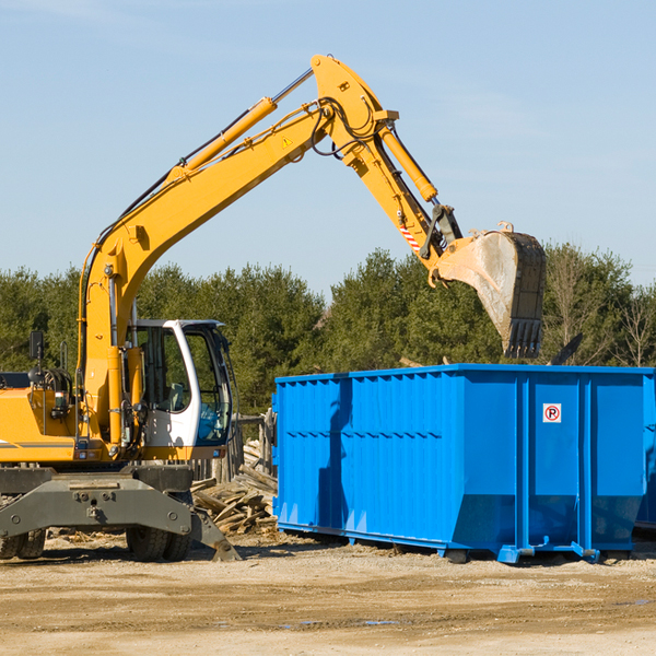 are there any restrictions on where a residential dumpster can be placed in Maine Wisconsin